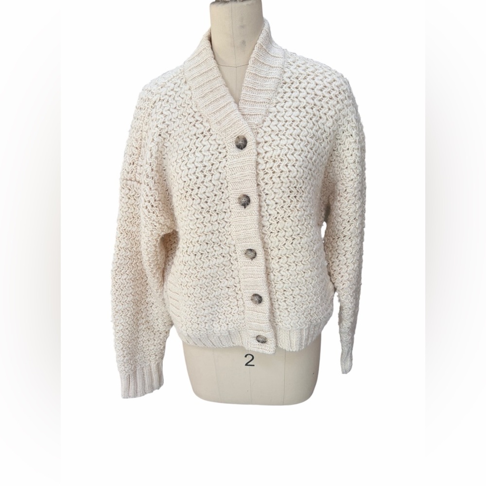 Madewell chunky bomber cardigan size medium - Picture 2 of 6